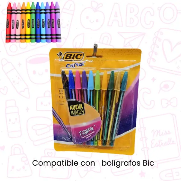 Funda para bolígrafo en forma de Crayola