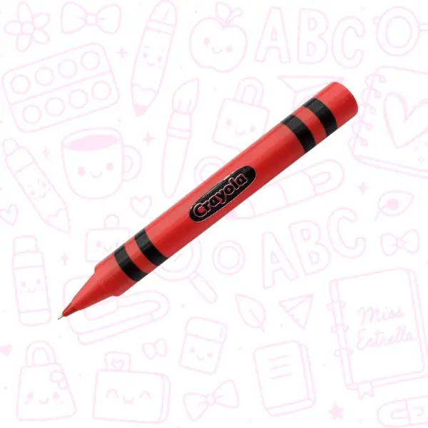 Funda para bolígrafo en forma de Crayola