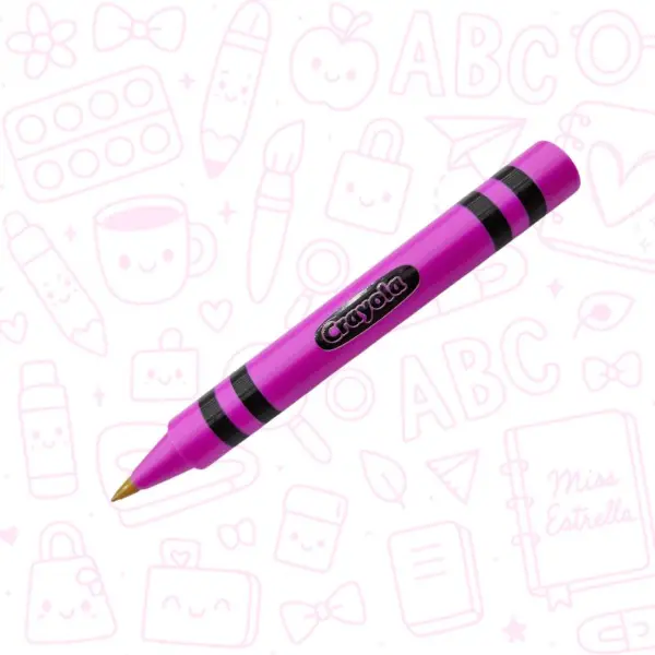 Funda para bolígrafo en forma de Crayola