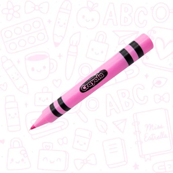 Funda para bolígrafo en forma de Crayola
