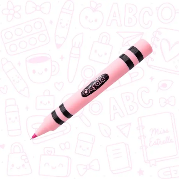 Funda para bolígrafo en forma de Crayola