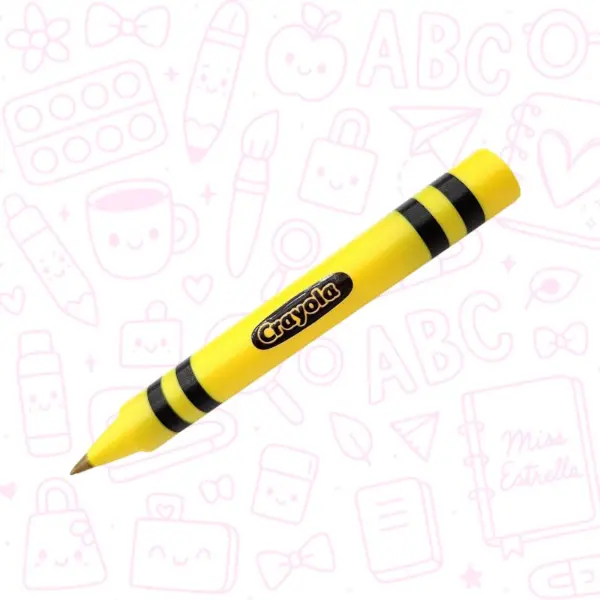 Funda para bolígrafo en forma de Crayola