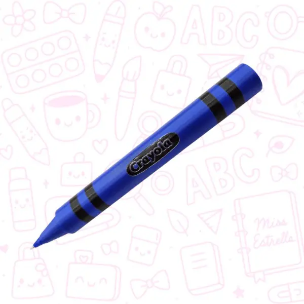 Funda para bolígrafo en forma de Crayola