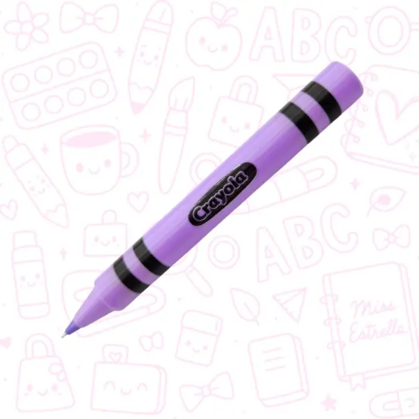 Funda para bolígrafo en forma de Crayola