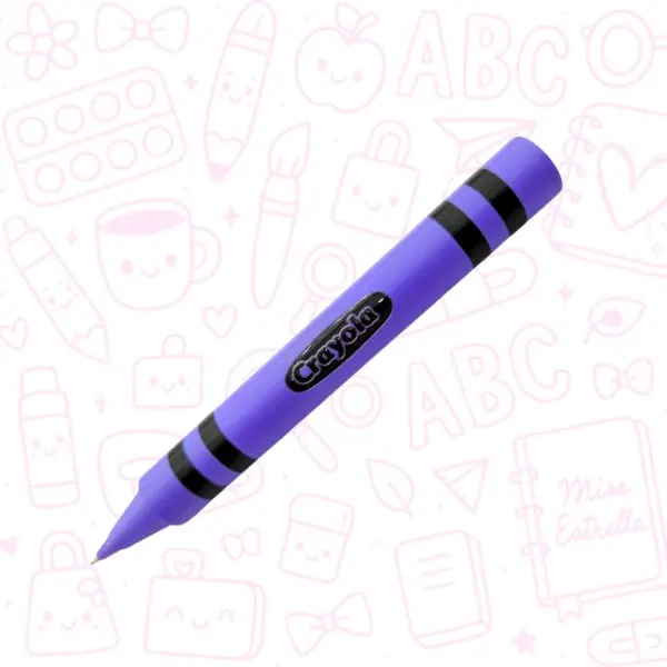 Funda para bolígrafo en forma de Crayola
