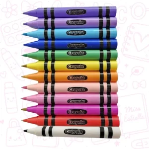 12 pzs Funda bolígrafo en forma de Crayola