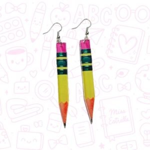 Aretes de lápiz