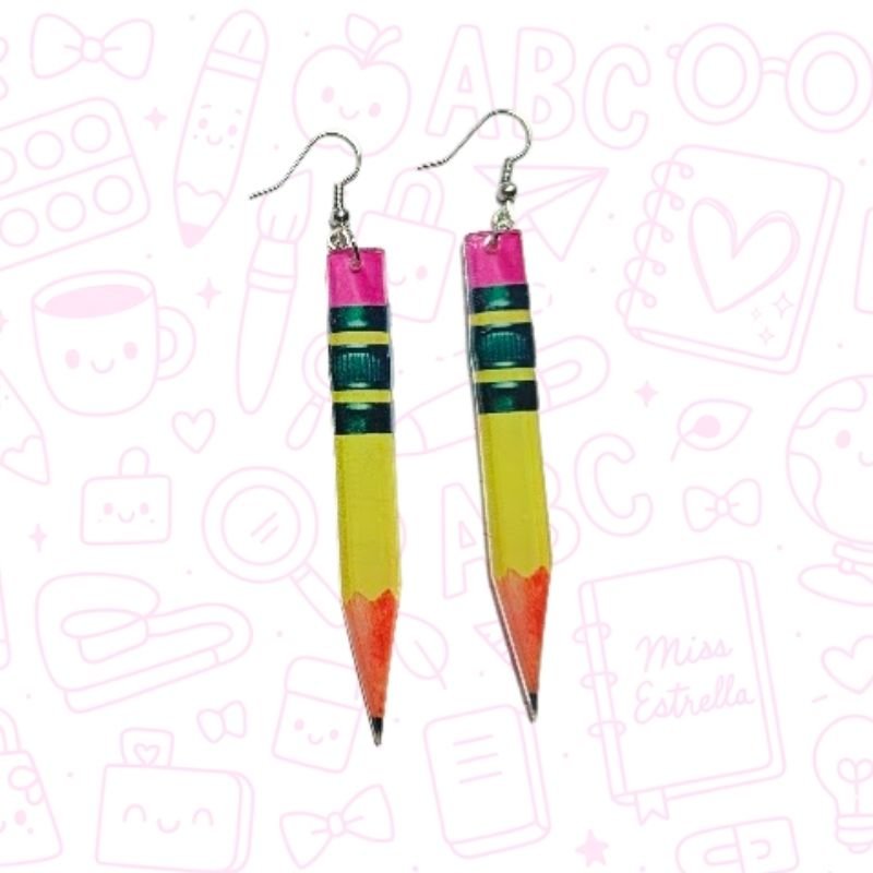 Aretes de lápiz
